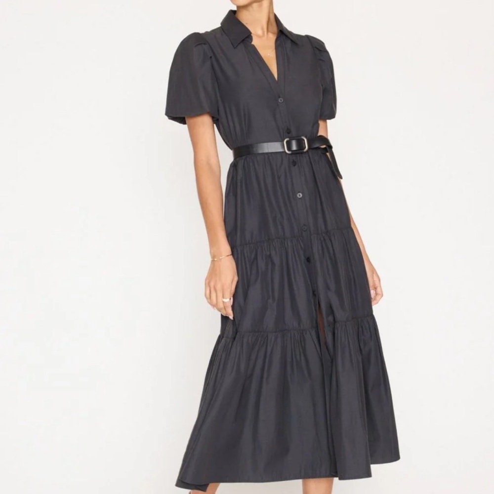 BROCHU WALKER Havana Comfortable Boho Dress in Washed Black Size Large